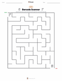 Barcode Scanner printable worksheet preview