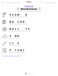 Barcode Scanner printable worksheet preview