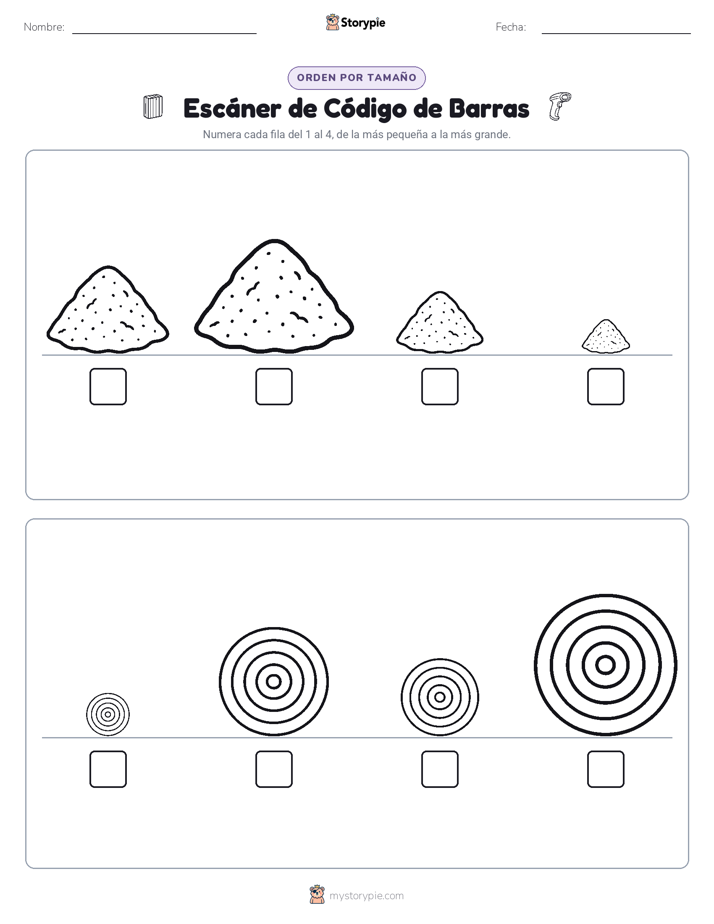 Orden de Tamaños