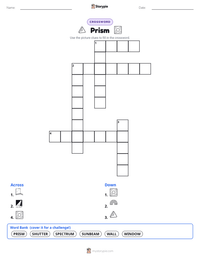 Prism printable worksheet preview