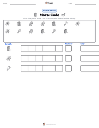 Morse Code printable worksheet preview