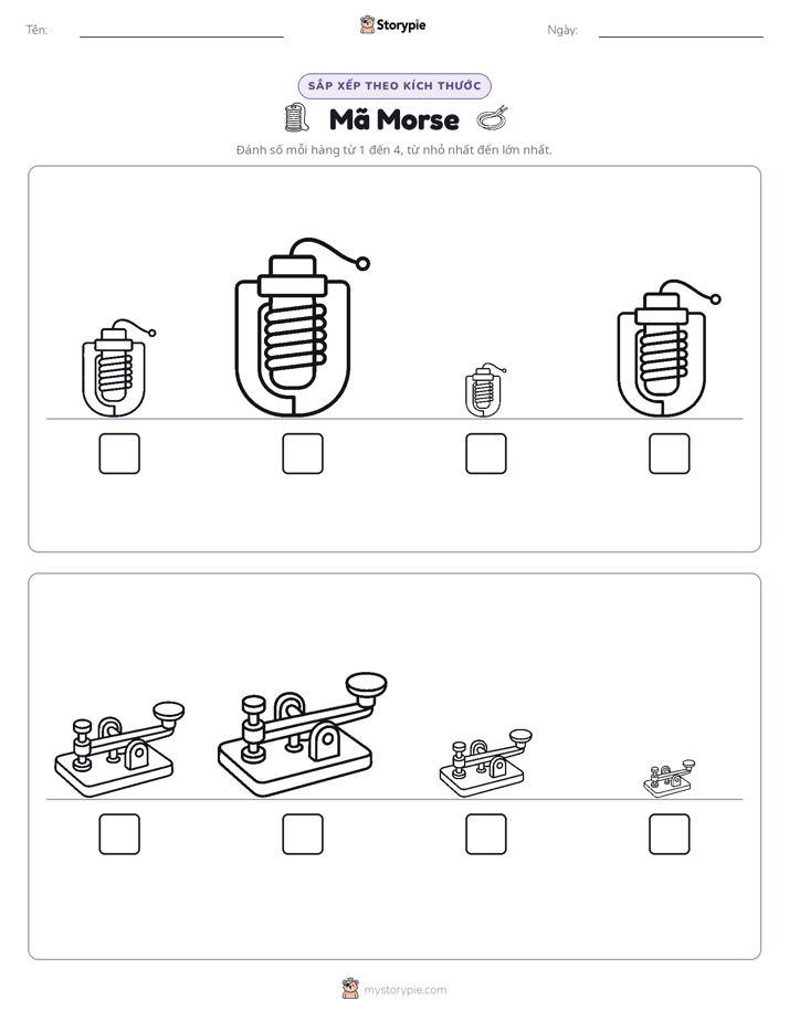 Thứ Tự Kích Thước