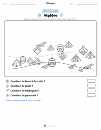 Aperçu de la feuille de travail imprimable Algèbre