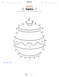 Algebra printable worksheet preview