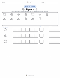 Vista previa de la hoja de trabajo imprimible de Álgebra