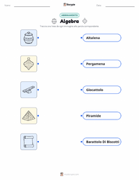Scheda stampabile di Algebra per bambini