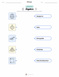 Folha de atividades imprimível Álgebra para crianças