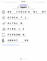 Anteprima della scheda stampabile di Algebra