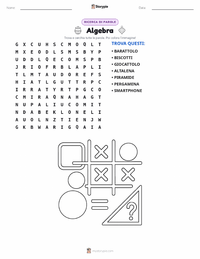 Anteprima della scheda stampabile di Algebra