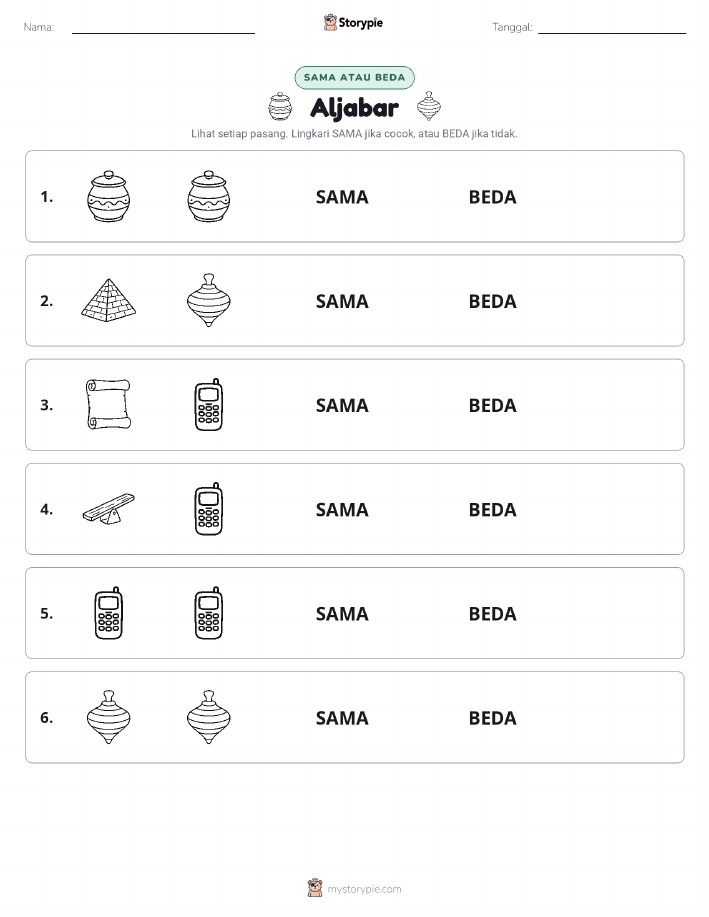 Sama atau Berbeda