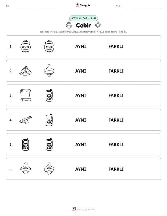 Aynı mı Farklı mı