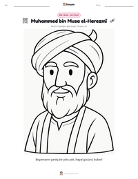 Muhammed bin Musa el-Harezmî yazdırılabilir çalışma sayfası önizlemesi
