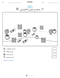 معاينة ورقة العمل القابلة للطباعة محمد بن موسى الخوارزمي