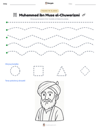 Podgląd drukowalnego arkusza ćwiczeń Muhammad ibn Musa al-Chuwarizmi