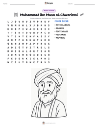 Muhammad ibn Musa al-Chwarizmi druckbare Arbeitsblatt Vorschau