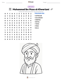 Prabaca lembar kerja cetak Muhammad ibn Musa al-Khwarizmi