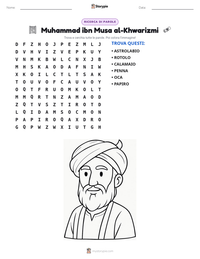 Anteprima della scheda stampabile di Muhammad ibn Musa al-Khwarizmi