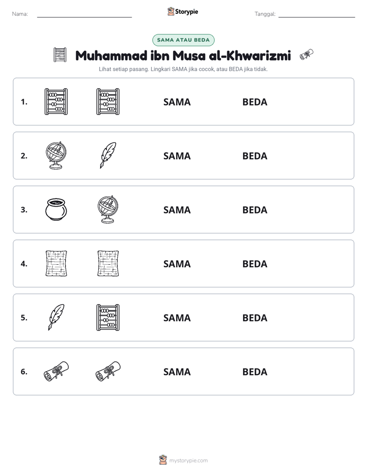 Sama atau Berbeda