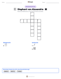 Diophant von Alexandria druckbare Arbeitsblatt Vorschau
