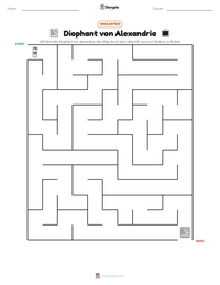Diophant von Alexandria druckbare Arbeitsblatt Vorschau