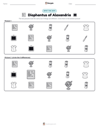 Diophantus of Alexandria printable worksheet preview