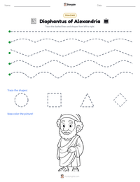 Diophantus of Alexandria printable worksheet preview