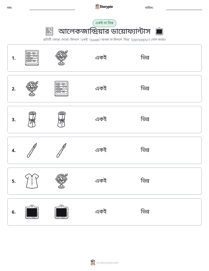একই বা ভিন্ন