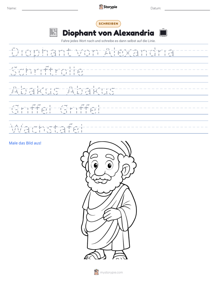 Schreibübung