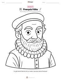 François Viète druckbare Arbeitsblatt Vorschau