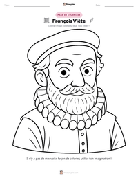 Aperçu de la feuille de travail imprimable François Viète