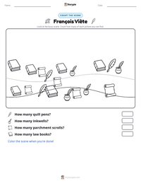 François Viète printable worksheet preview