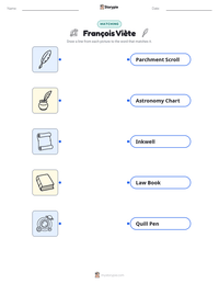 François Viète printable worksheet preview