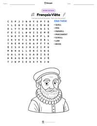 François Viète printable worksheet preview