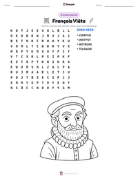 François Viète afdrukbare werkblad voorbeeld