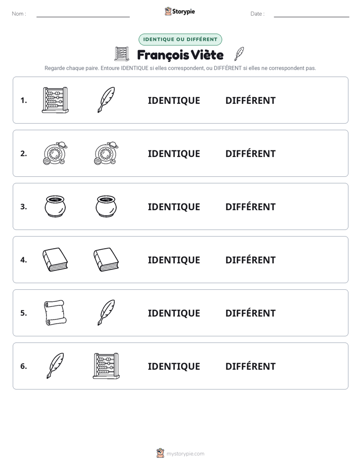 Identique ou Différent