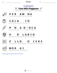 Anteprima della scheda stampabile di Casa della Saggezza
