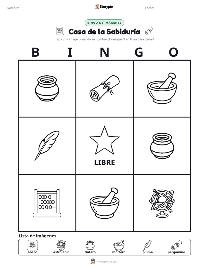 Bingo de Imágenes