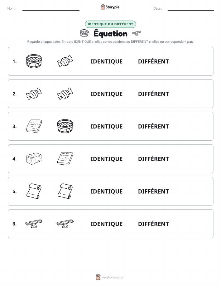 Identique ou Différent
