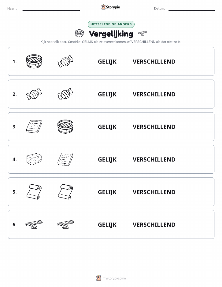 Zelfde of Verschillend