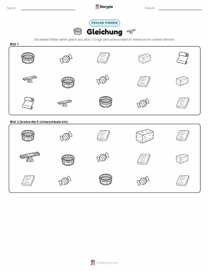 Finde den Unterschied