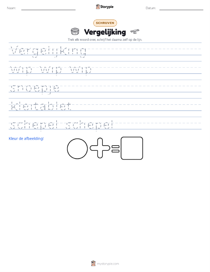 Schrijf Oefening