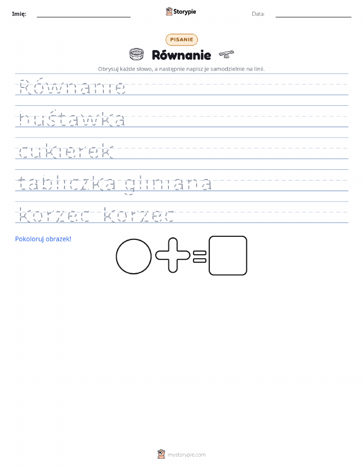 Ćwiczenie Pisania