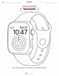 Strona do kolorowania Smartwatch dla dzieci