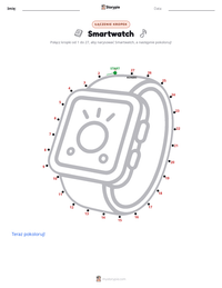 Podgląd drukowalnego arkusza ćwiczeń Smartwatch