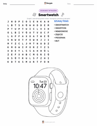 Podgląd drukowalnego arkusza ćwiczeń Smartwatch