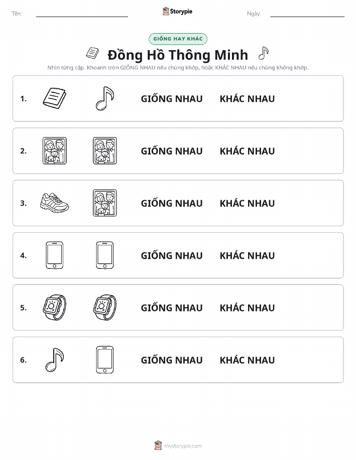Giống Hay Khác