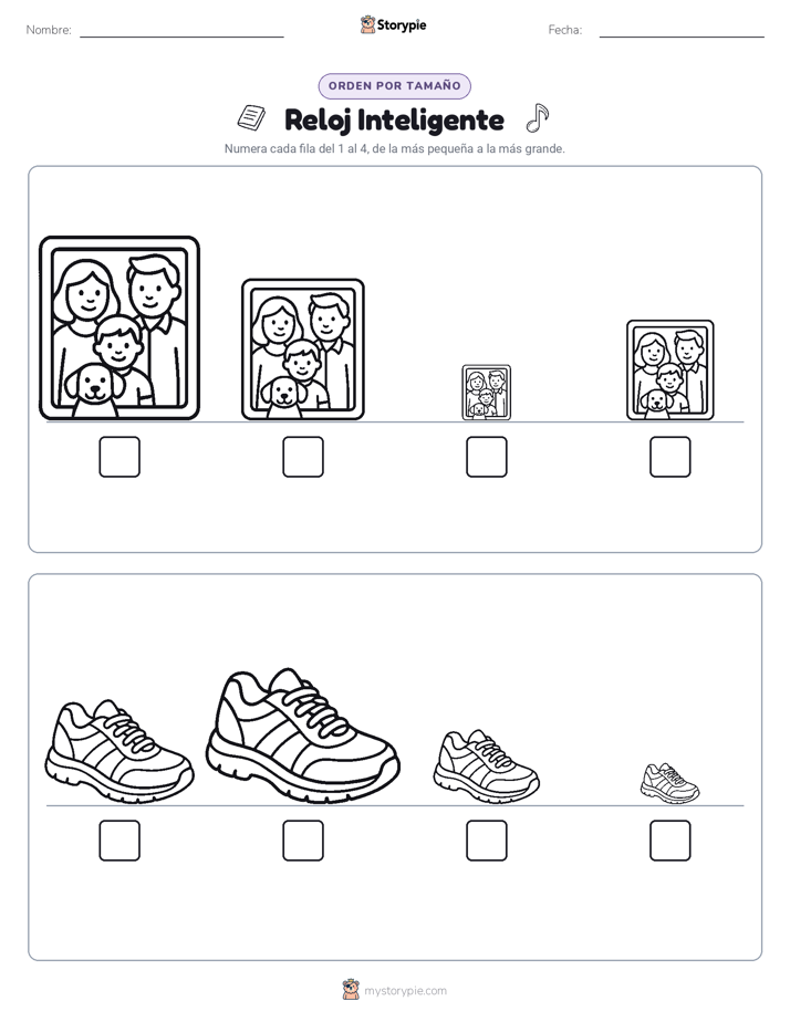 Orden de Tamaños