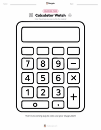 Calculator Watch printable worksheet preview