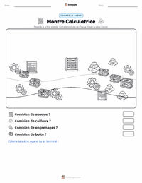 Aperçu de la feuille de travail imprimable Calculatrice