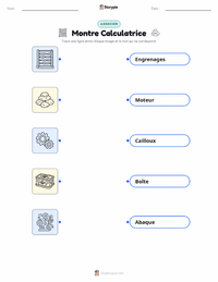 Feuille de travail imprimable Calculatrice pour les enfants